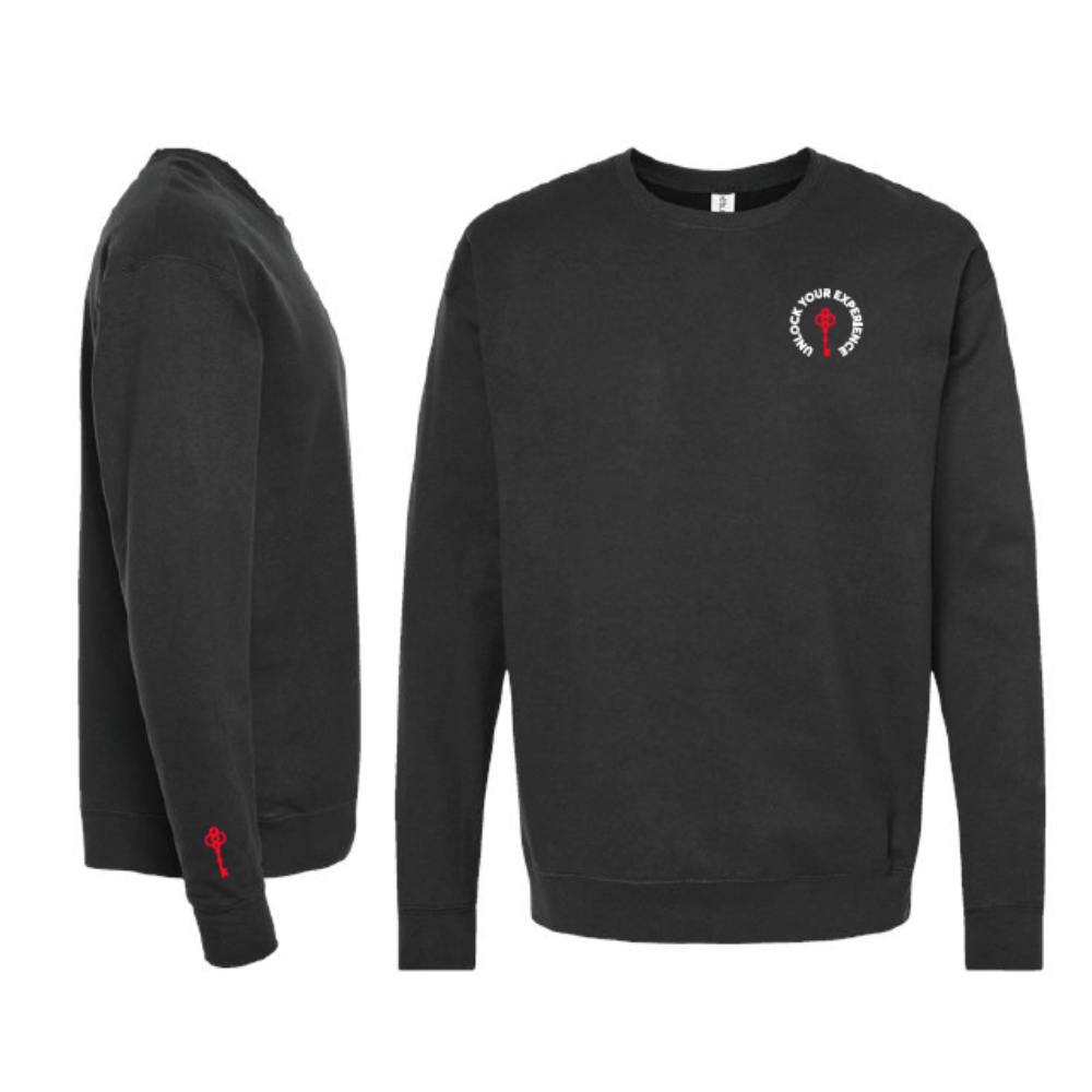 Black Crewneck - Unlock Your Experience