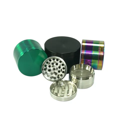 63 MM ZINC 4PC GRINDER ASSORTED COLORS-active