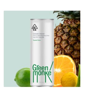 Image of Green Monke’ | Beverage | Tropical Citrus 12oz | 5mg