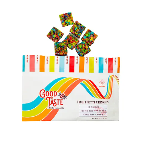 Good Taste | Fruitfetti Crispies | 100mg (10pk)-active