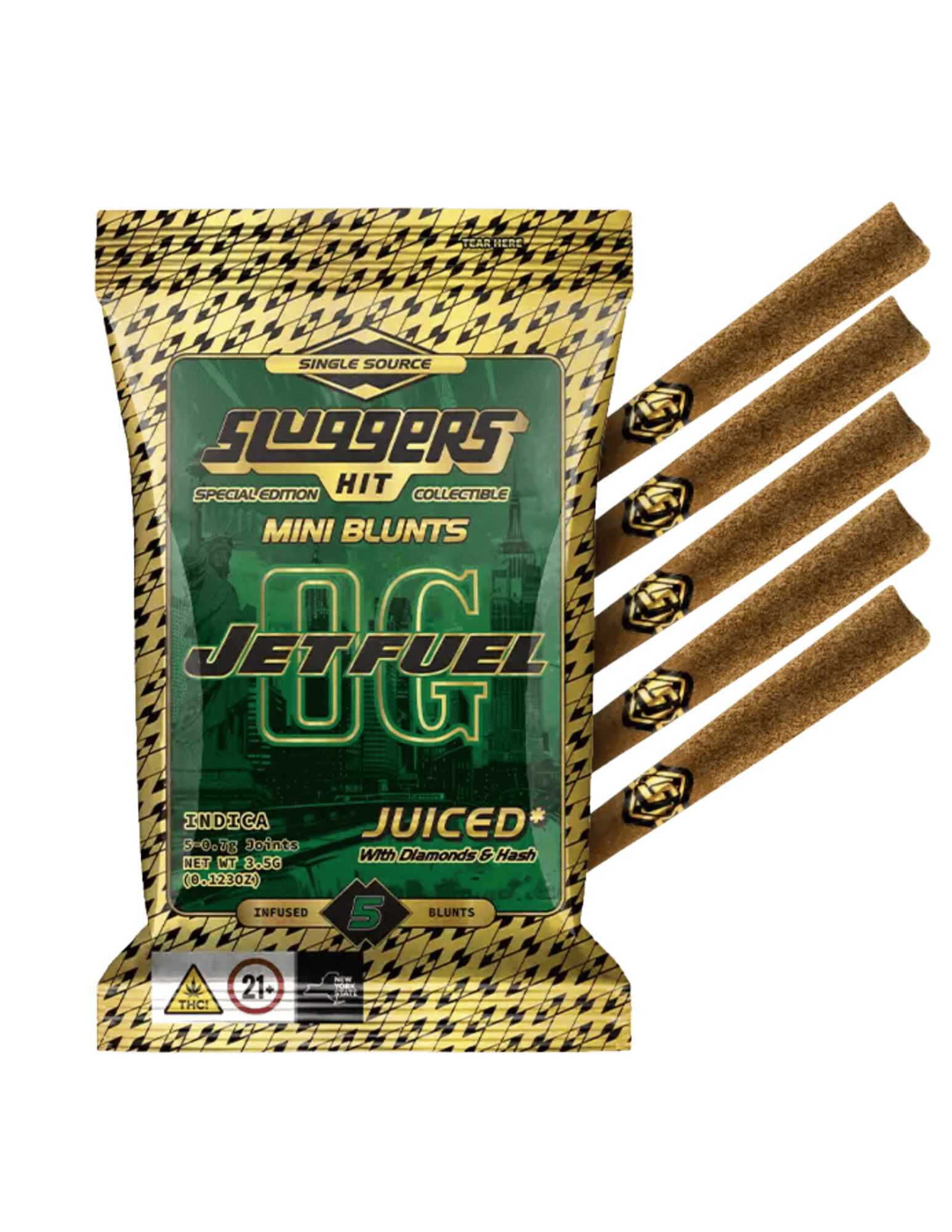 Sluggers - Jetfuel OG Infused Mini Blunt 5pk by Sluggers