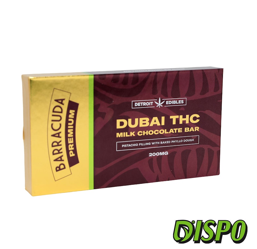 Barracuda - Dubai Milk Chocolate 200mg Bar