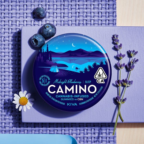 Blueberry Midnight Gummies 5:1 THC:CBN - Camino