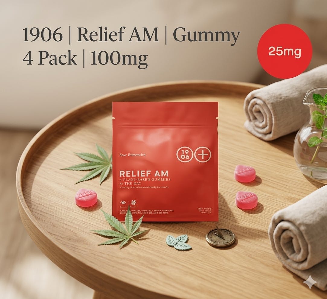 Product 1906 | Relief AM | Gummy | 4 Pack | 100mg