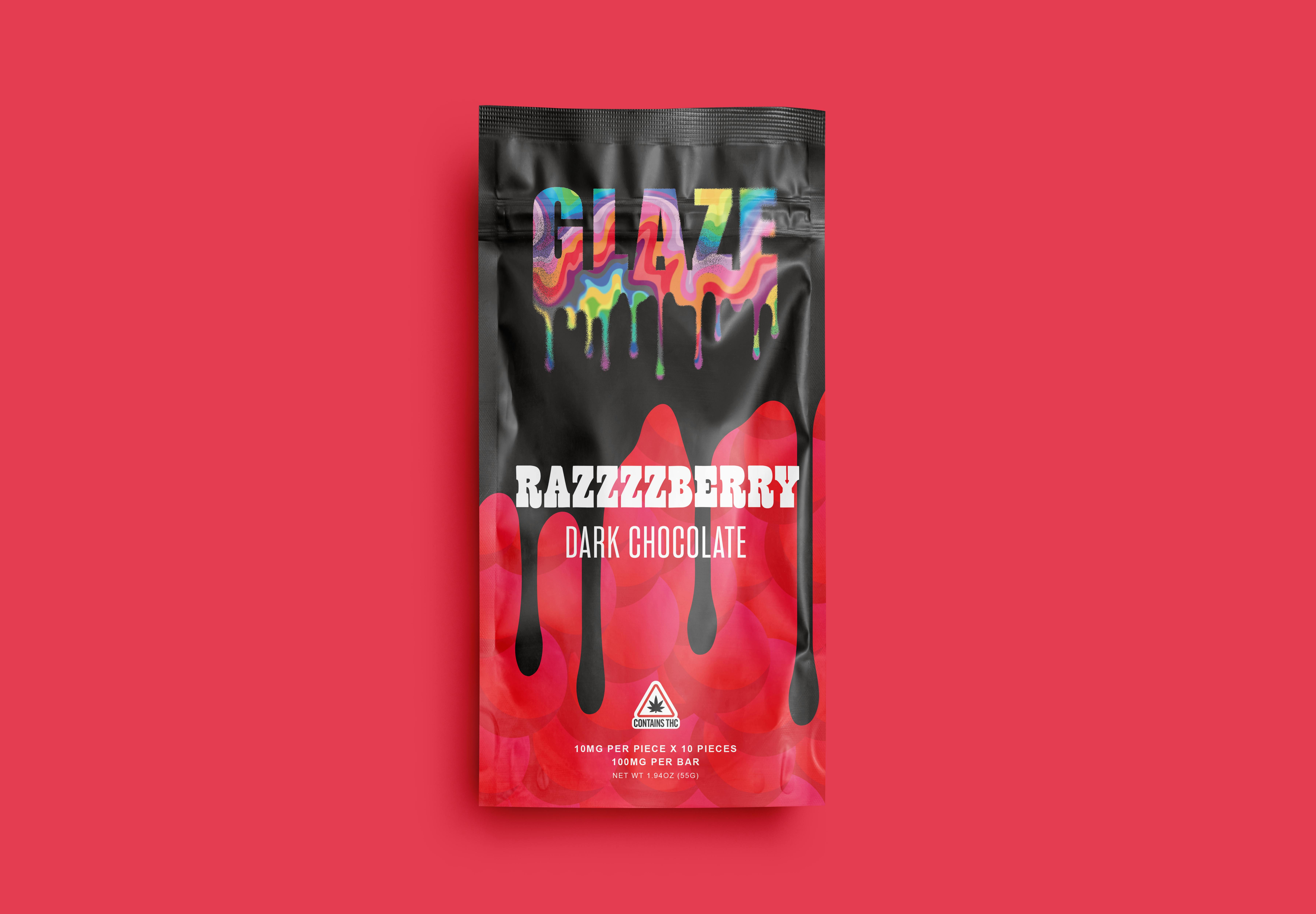 image of Razzberry | 100mg Dark Chocolate Bar