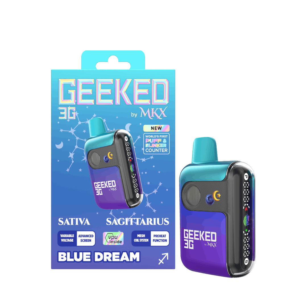 Geeked By MKX - 3g Disposable - Blue Dream - Sativa
