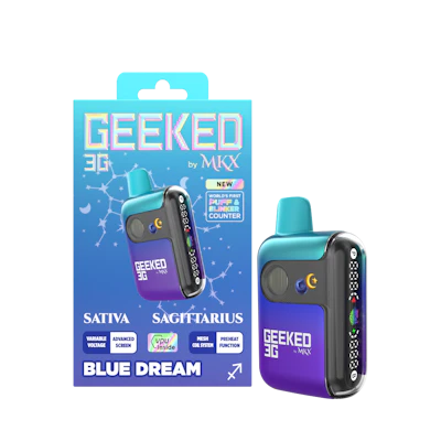 Geeked By MKX - 3g Disposable - Blue Dream - Sativa