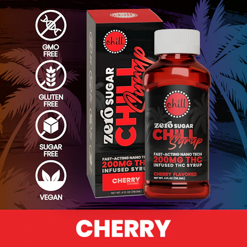 Chill Medicated - 200mg Sugar Free Syrup - Cherry