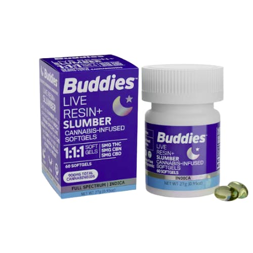 SLUMBER LIVE RESIN CAPSULES 60CT 900MG (1:1:1: THC/CBD/CBN)-0
