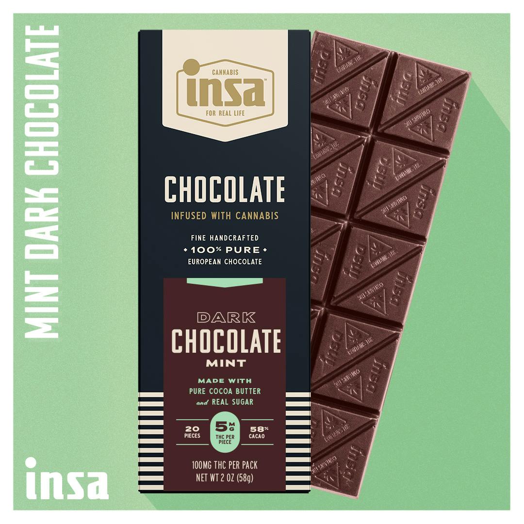 Product Dark Chocolate Mint Bar | Edibles | 100mg