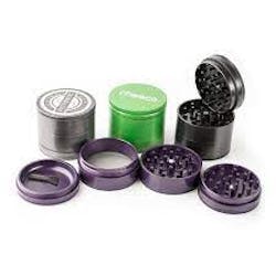 Cheech | 63mm 4pc Non-Sticky Grinder - Assorted Colours #1006