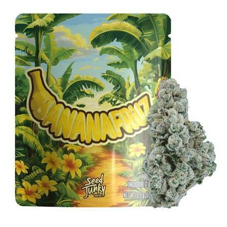 Banana Fruz Pre-Pack Hybrid by Seed Junky – Flower at Gatsby Cannabis