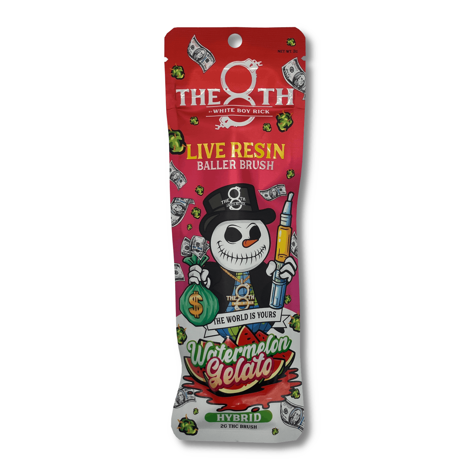 White Boy Rick | Live Resin Baller Brush - 2g - Watermelon Gelato