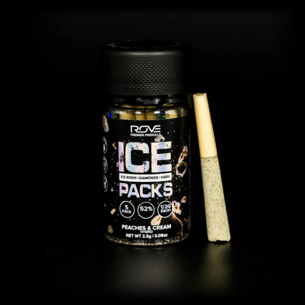 Infused Pre-Roll Pack | Rove | Peaches & Cream 5pk | 0.5g each | Mission  Worcester (Adult Use)