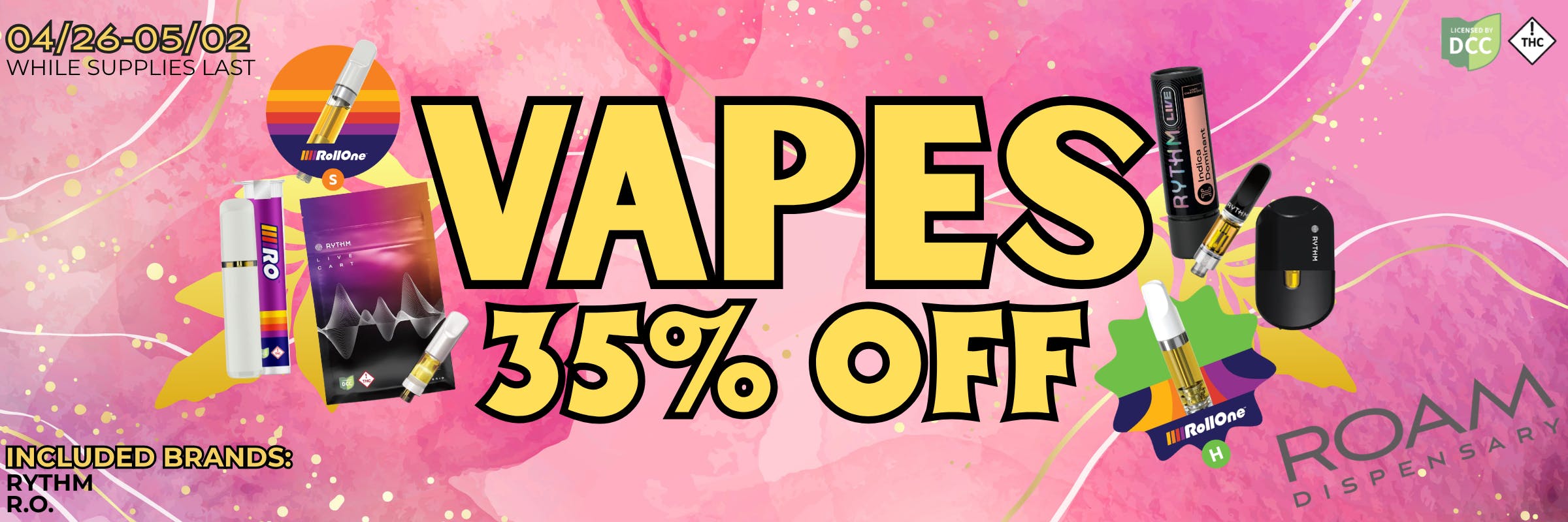 Vapes from Rythm and R.O. 35% Off