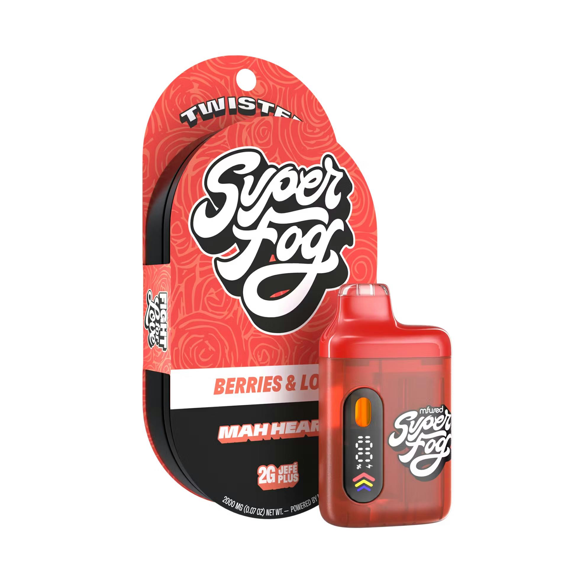 Mfused Superfog Mah Heart 2g Twisted JefeXL Plus Vape