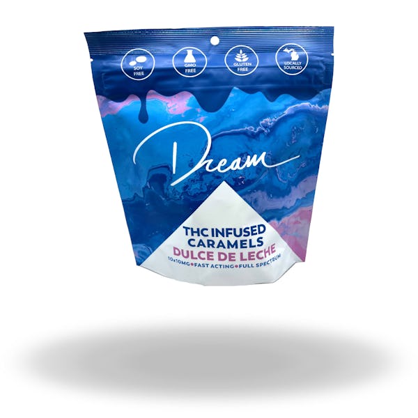 Product: Dream Edibles | Dulce De Leche Caramel | 100mg*