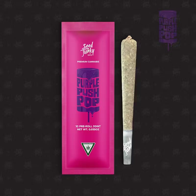 Seed Junky - 1g Preroll - Purple Push Pop