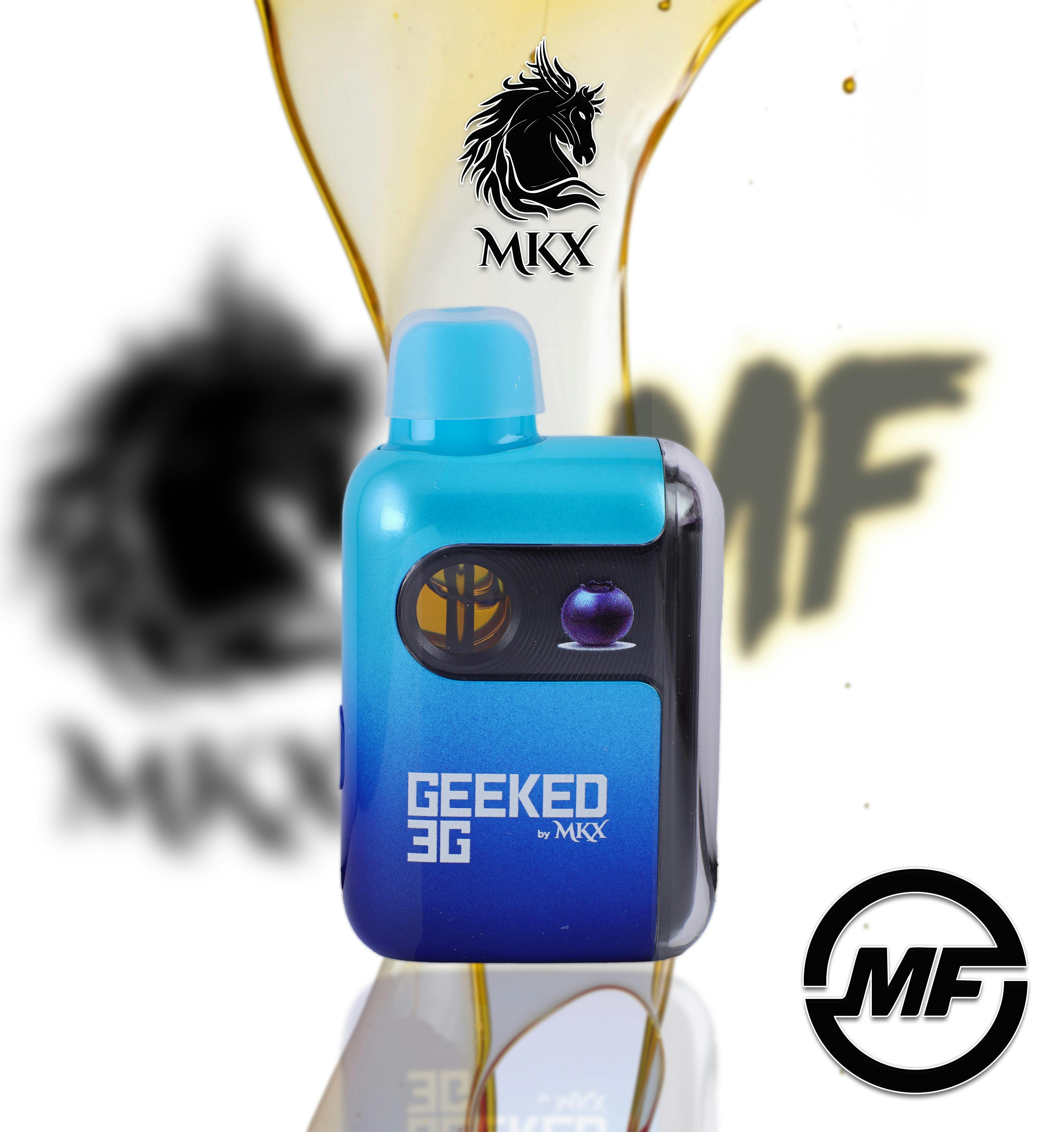 Geeked By MKX | Blue Afgoo | 3g Disposable | Michigan's Finest