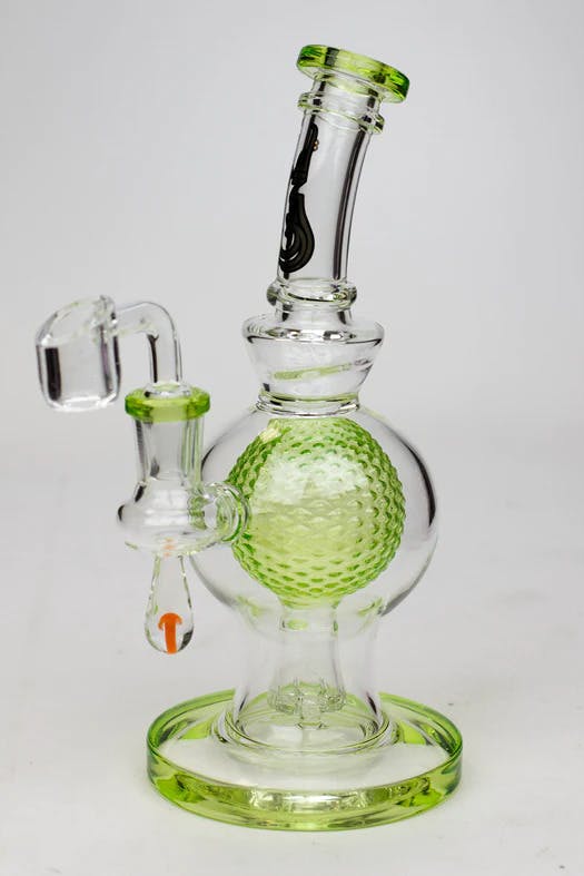 Genie - 8" Sphere in a Sphere Dab Rig - Green