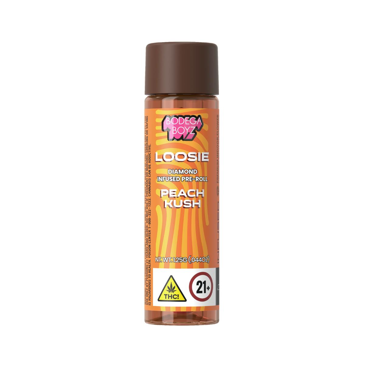 Bodega Boyz | Peach Kush | Loosies | Diamond Infused Preroll 1 Ceramic Pre-Roll | Hybrid