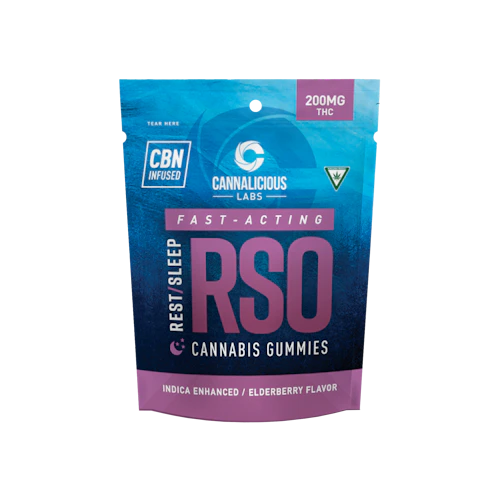 Cannalicious - 200mg RSO Rest Gummies - Elderberry