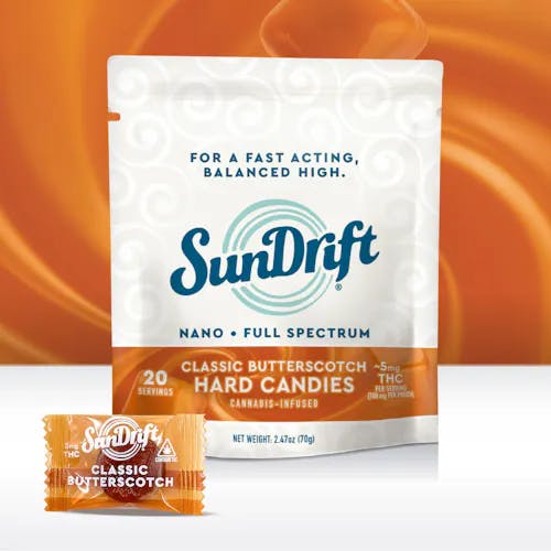 SunDrift | Butterscotch | Hard Candy | 100mg | 20ct