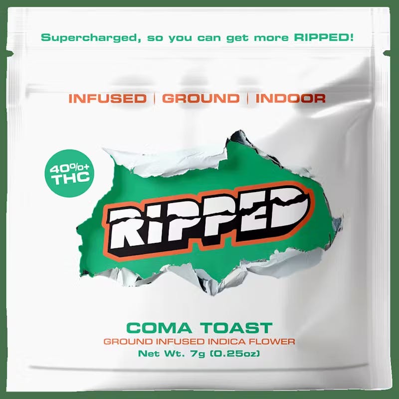 Ripped | Coma Toast | Hash Infused Ground Flower | 7g