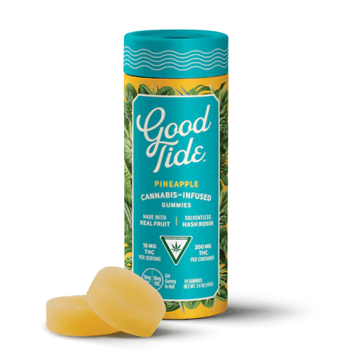 Good Tide - 200mg Hash Rosin Gummies - Pineapple (S)