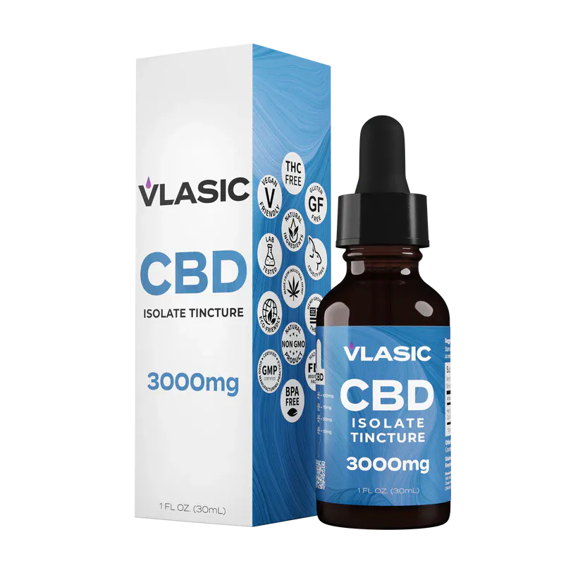 3000mg CBD Isolate Tincture - Vlasic | KC Cannabis Co. - Kearney