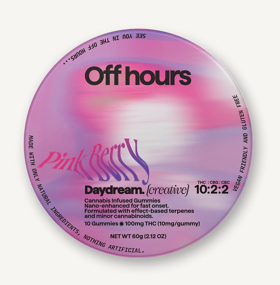 Daydream | Pink Berry | 100mg THC | Gummies | 10 Pack | Off Hours