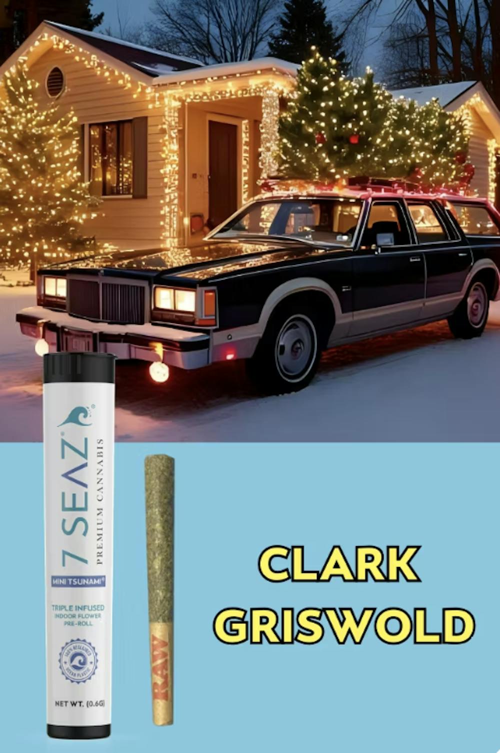 Product Infused Preroll Mini Tsunami | Clark Griswold (H) | 0.6g | 7 Seaz