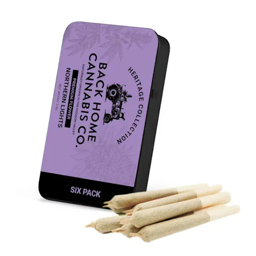 BACK HOME CANNABIS CO. | HERITAGE COLLECTION | PRE-ROLLS | NORTHERN LIGHTS | 3G(6PK)-active