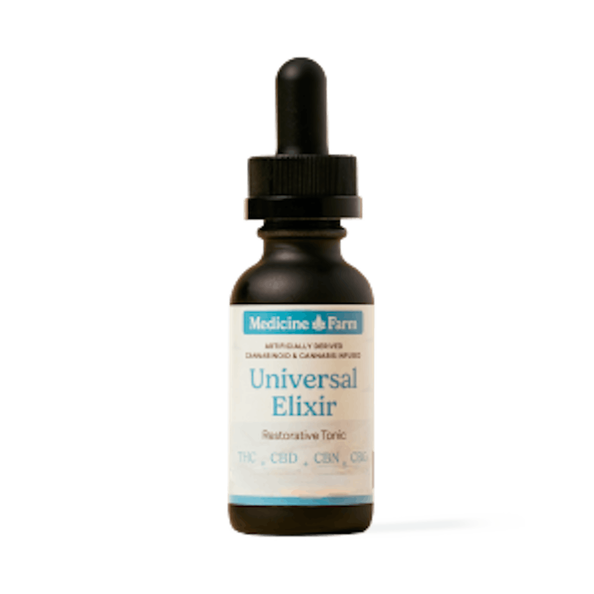 Photo of Medicine Farm Botanicals 0.5 fl oz THC:CBD:CBN:CBG UNIVERSAL ELIXIR – RESTORATIVE TONIC Cannabis & Hemp Tincture
