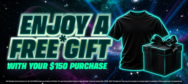 Enjoy a free gift with your $150 purchase. Free = 0.01