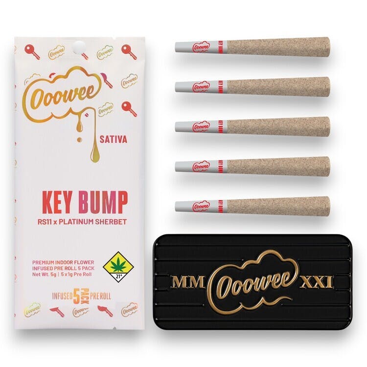 Buy Ooowee Ooowee Infused Pre-Roll 5pk 5g - Key Bump Online