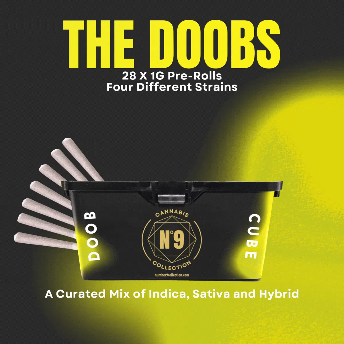 No.9 Collection - DOOB CUBE MAX - 28 Variety Pack - 1g Pre-Rolls