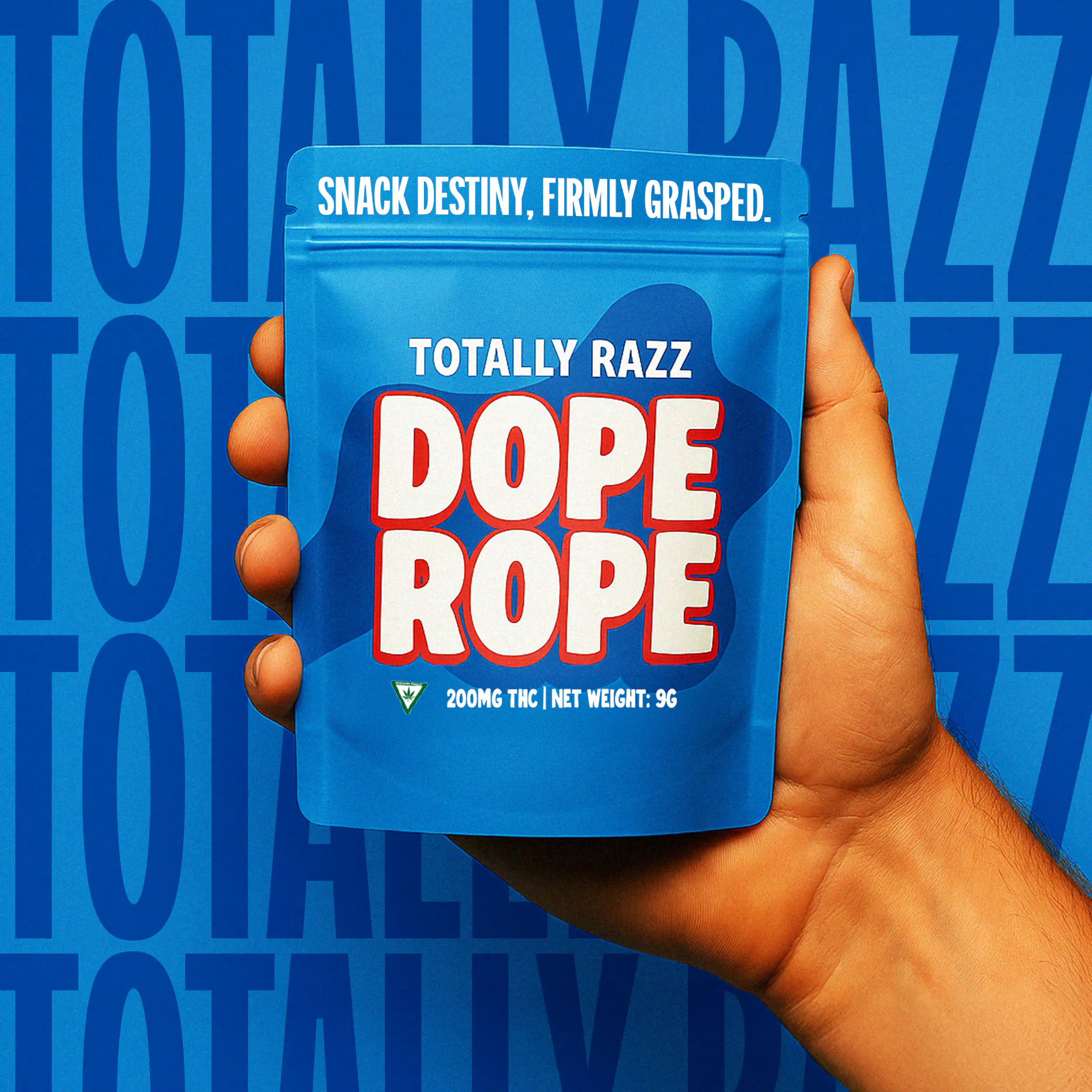 DOPE ROPE | Totally Razz | 200MG | Premium Gummy Rope | Uniq Cannabis