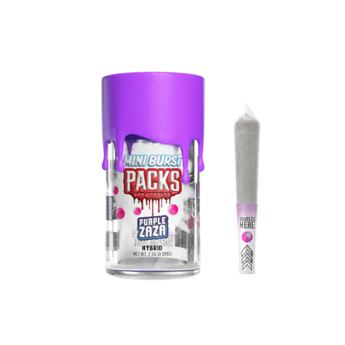 PURPLE ZAZA | Packs Mini Bursts – 5 Pack Infused Mini Joints | 2.5G-1