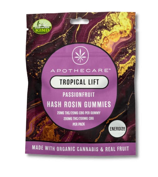 Product: Apothecare | Certified Organic Tropical Lift Bespoke Rosin Gummies | 200mg