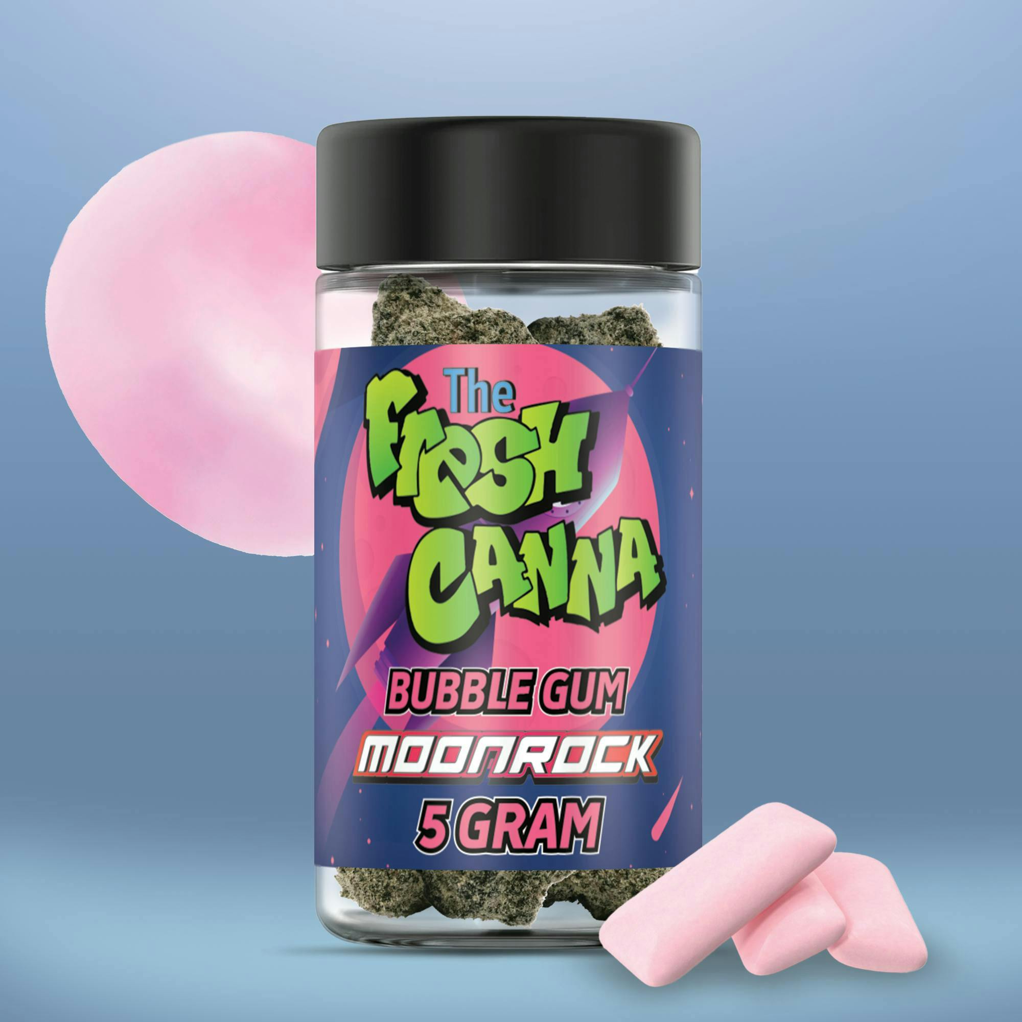 Bubble Gum - Moonrock Prepack Hybrid by Fresh Canna – Flower at Gatsby Cannabis