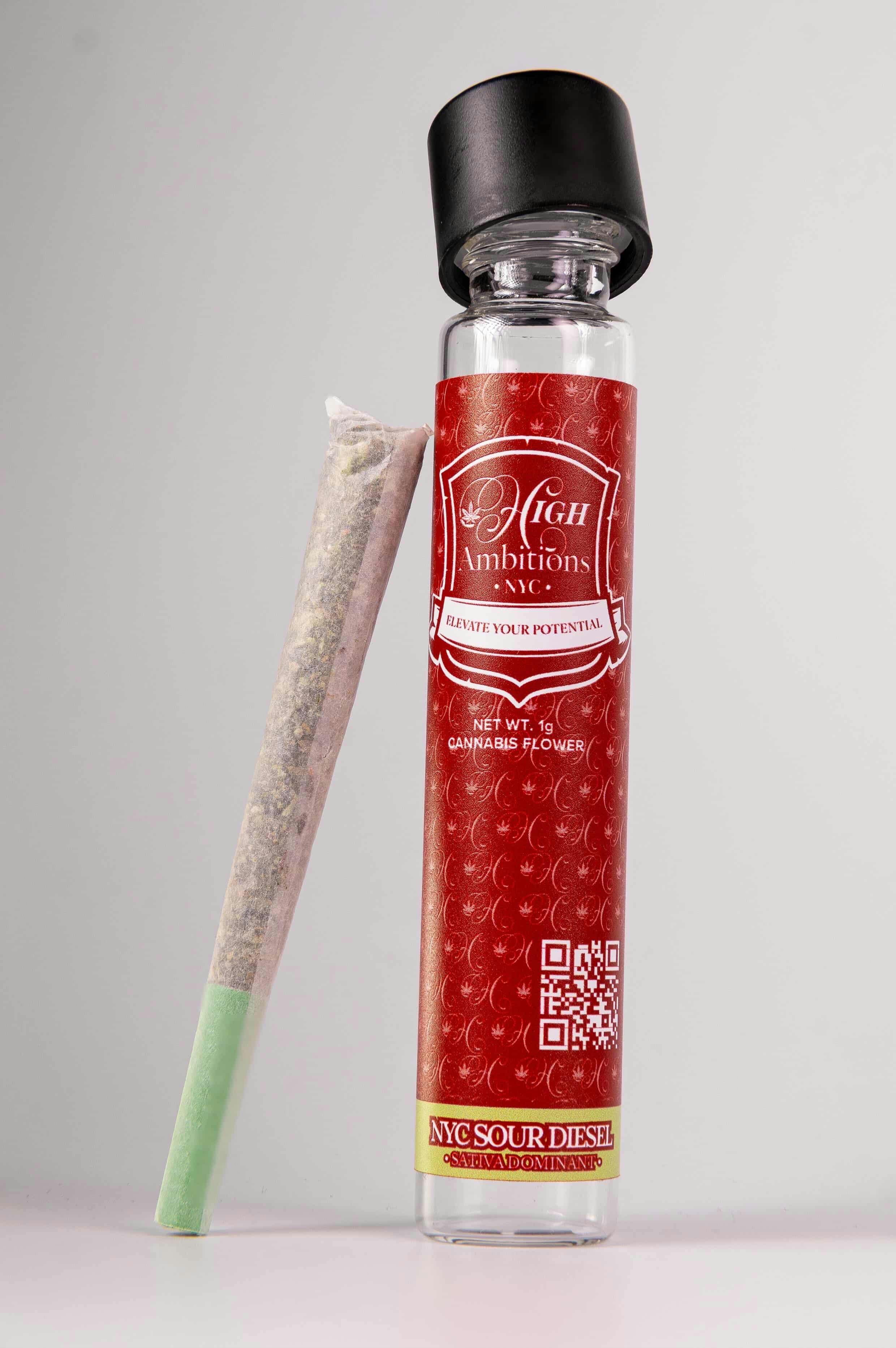 Product High Ambitions - NYC Sour Diesel - 1g - Craft Preroll
