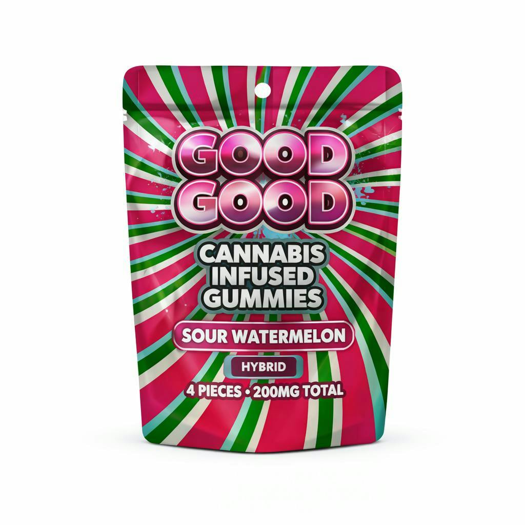 GoodGood GOOD GOOD | SOUR WATERMELON | 4PK | 200MG | HYBRID — EDIBLES