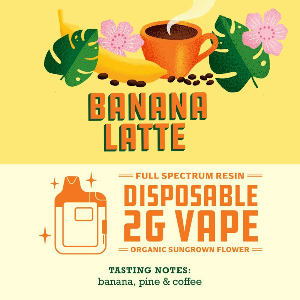 Product Banana Latte - Disposable Vape