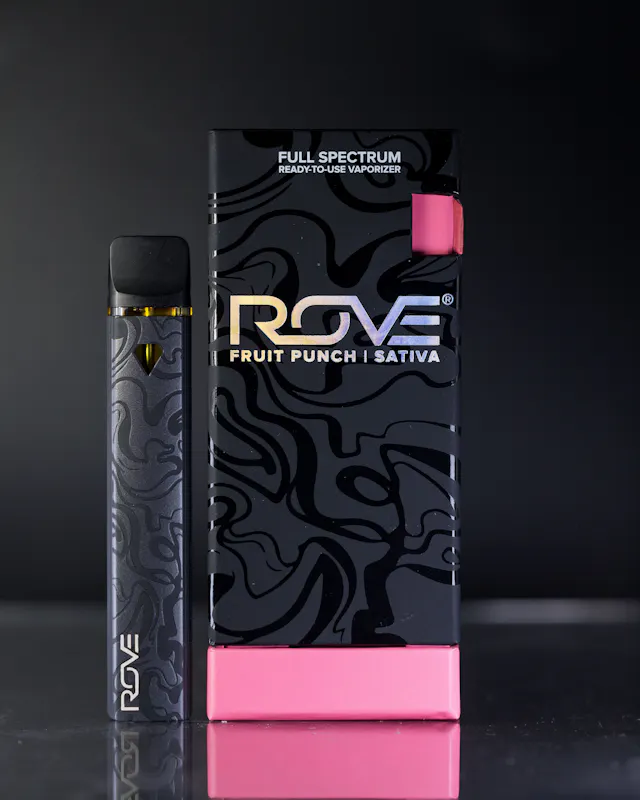 Rove Disposable Live Resin Diamond Fruit Punch 1g (sativa, live resin disposable)