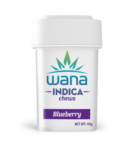 Wana 10mg Blueberry Indica Classic Chews /100mg-active