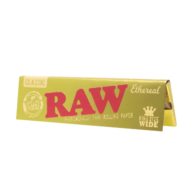RAW Rolling Papers Ethereal King Size Wide (hybrid, papers rolling supplies)