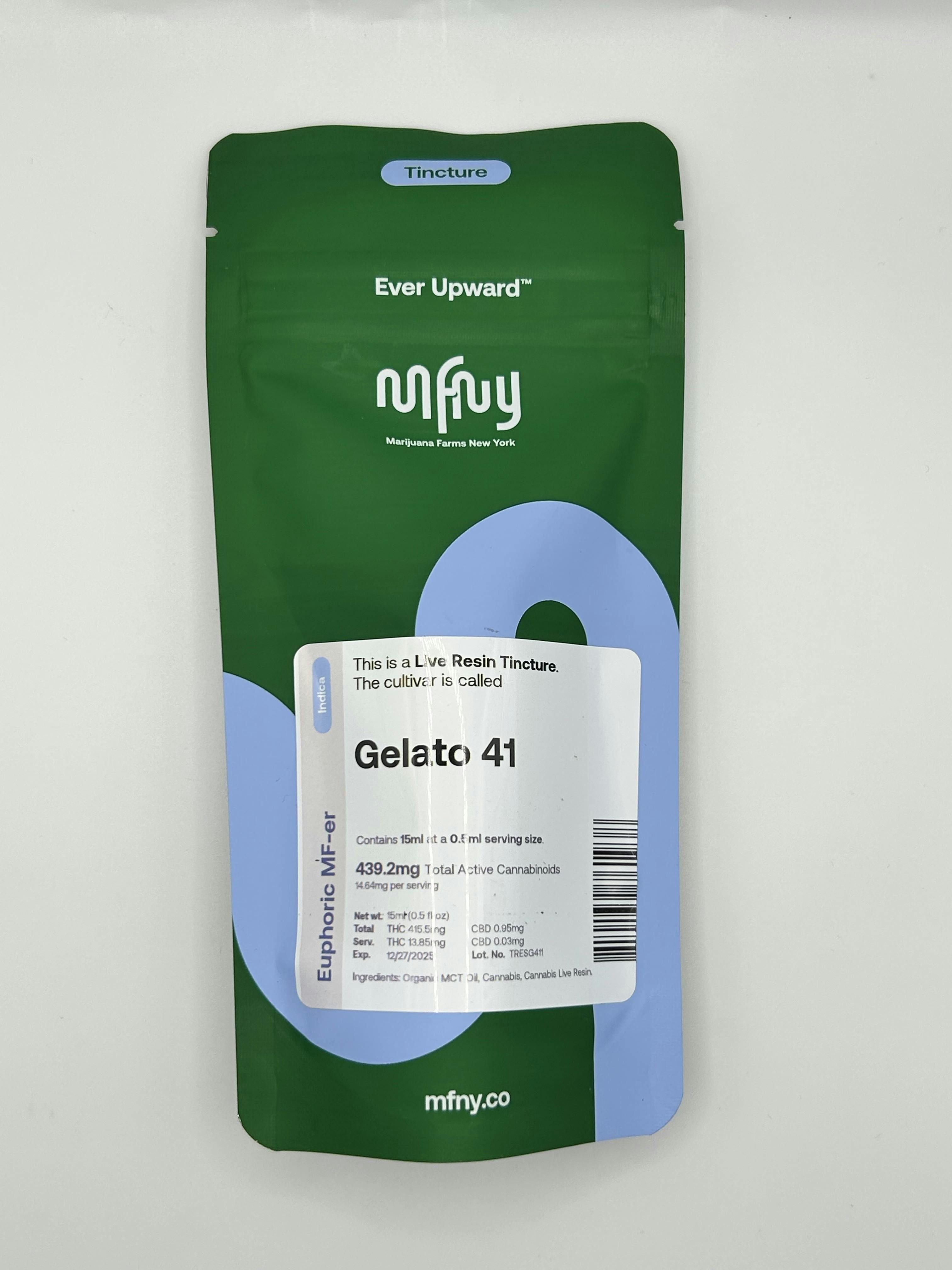 Photo of Gelato 41 | Live Resin Tincture