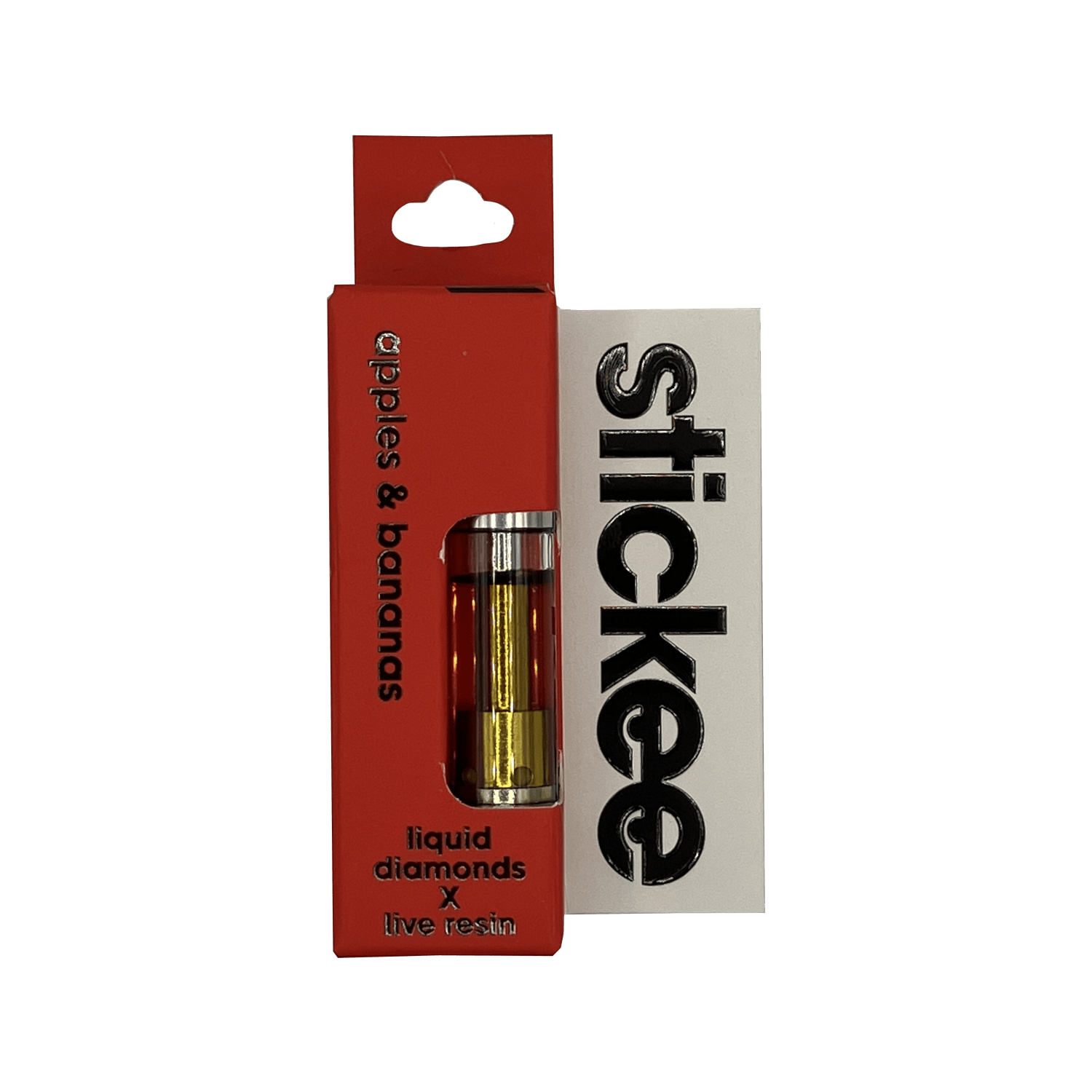Product: Stickee | Live Resin x Liquid Diamond Vape Cart - 1g - Apples & Bananas