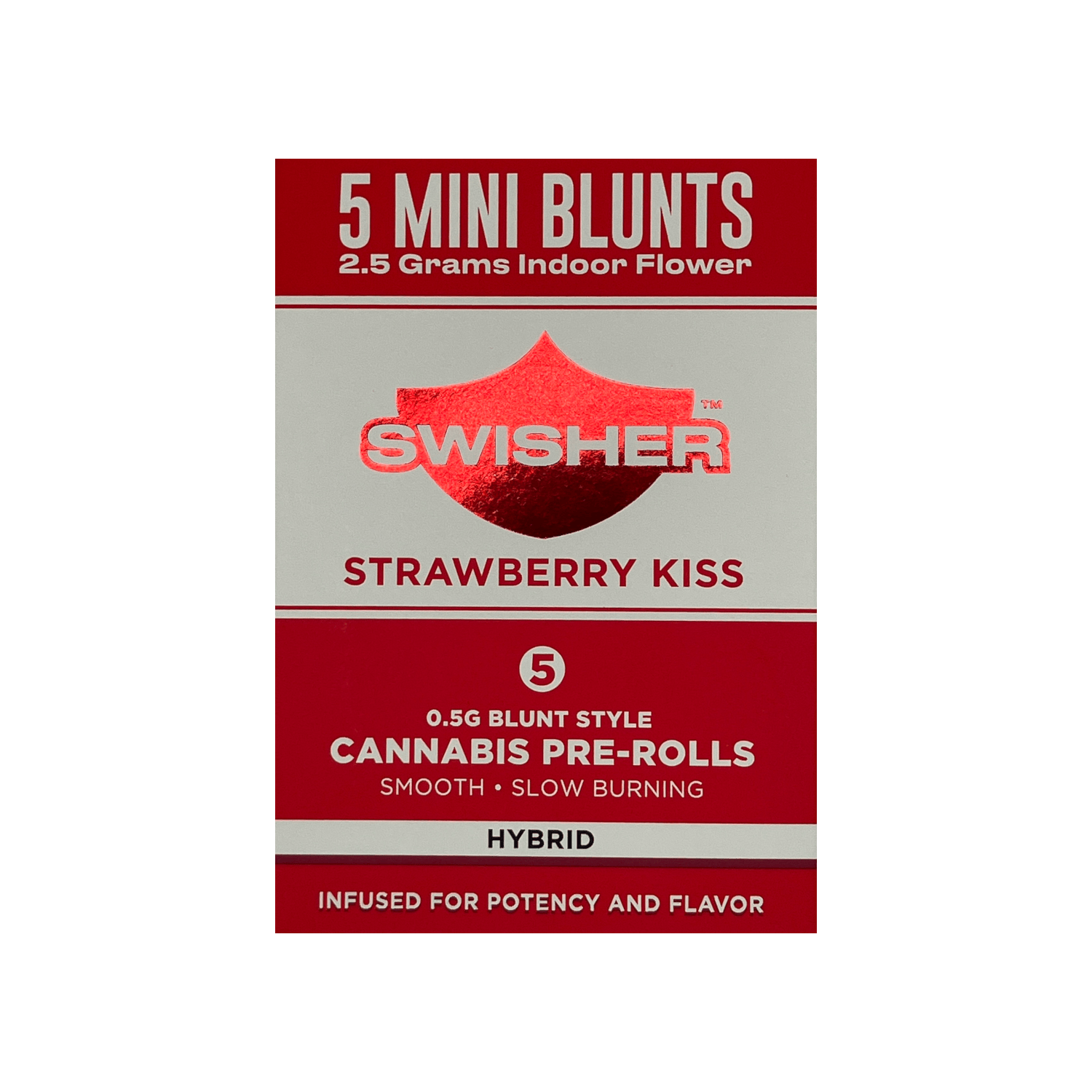 Swisher | Infused Mini Blunt 5-Pack - 2.5g - Strawberry Kiss